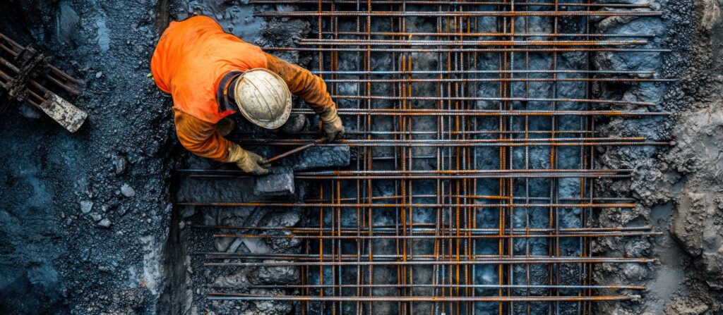 Građevinski tim firme Konstantin 1991 na gradilištu